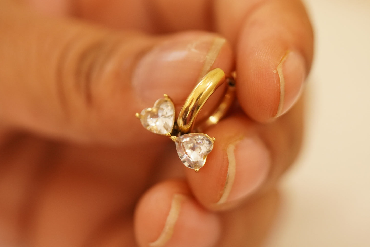 Diamond Bow Earrings