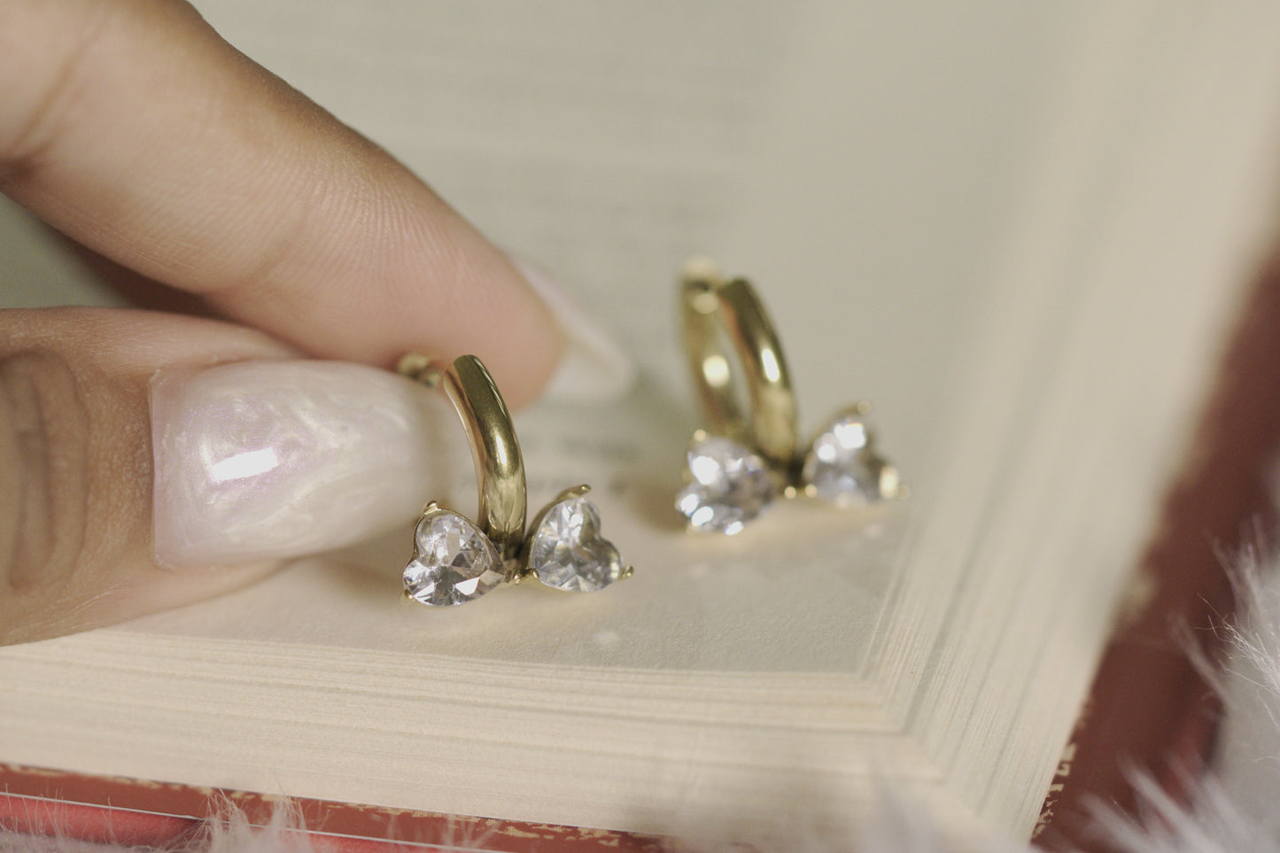 Diamond Bow Earrings