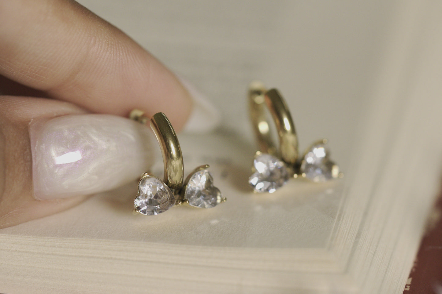 Diamond Bow Earrings