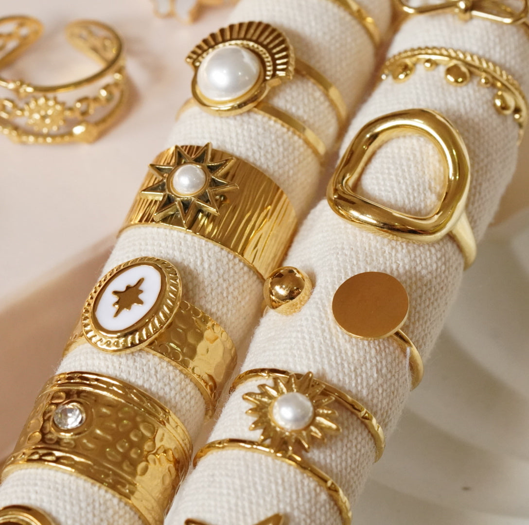 18K Gold-Plated Rings