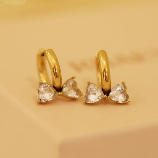 Diamond Bow Earrings